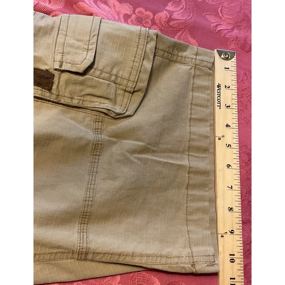 Stanley Men's Sz: 32 Workwear Stretch Tan Brown Khaki Safari‎ Cargo Shorts